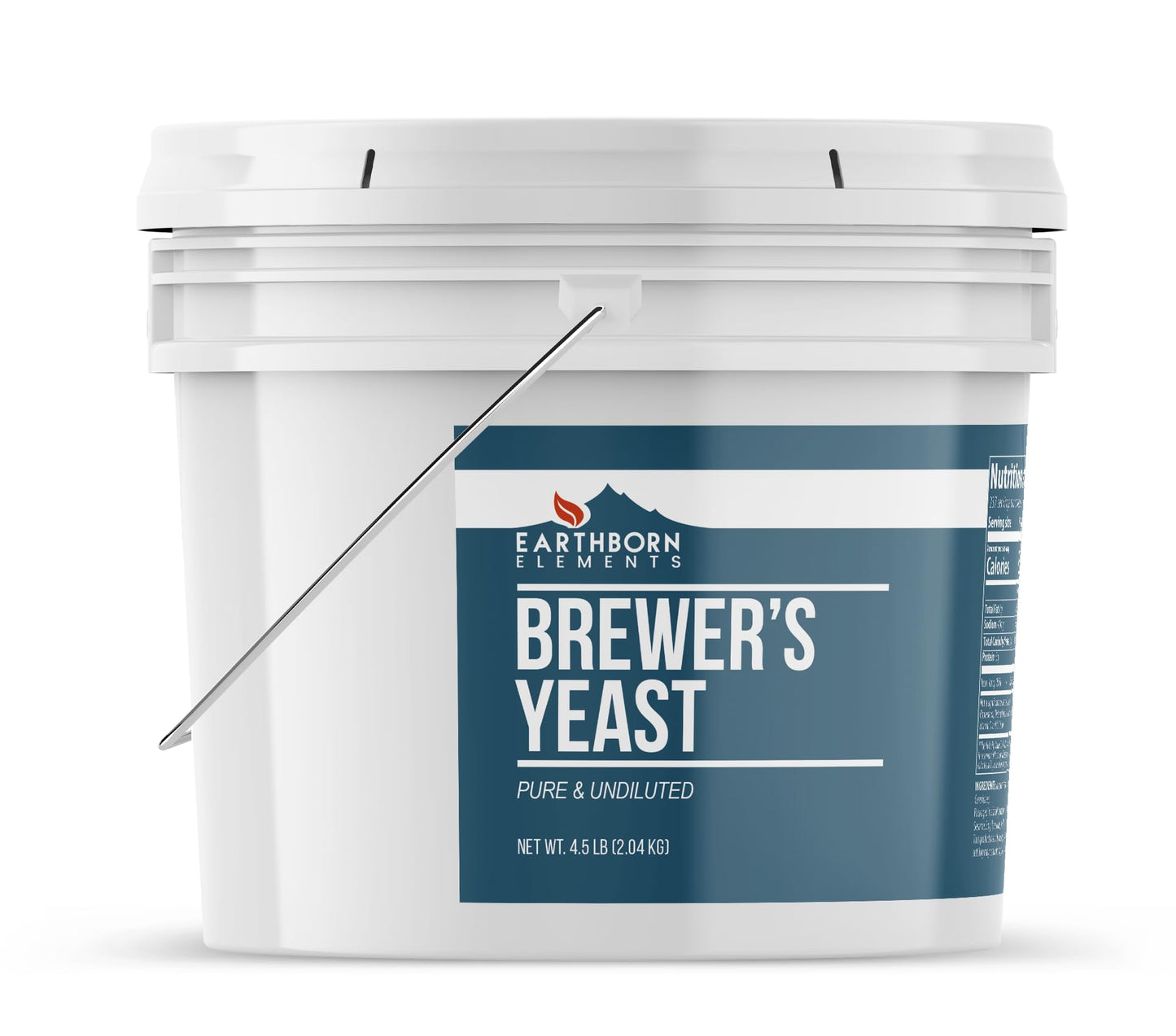 Earthborn Elements Brewer’s Yeast 1 Gal Bucket – Pure & Undiluted Inactive Yeast