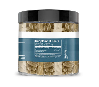 Earthborn Elements Butcher's Broom 200 Capsules – Pure & Undiluted, No Additives