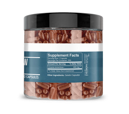 Earthborn Elements Cat's Claw Bark 200 Capsules – Pure & Undiluted