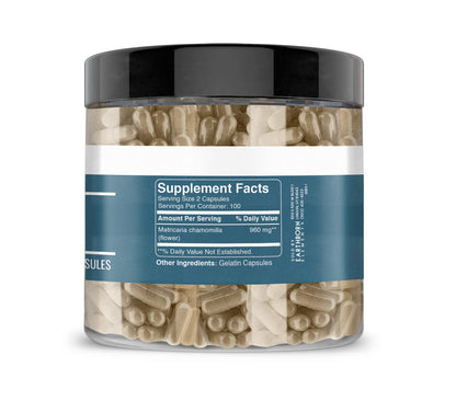 Earthborn Elements Chamomile Extract 200 Capsules Pure and Undiluted