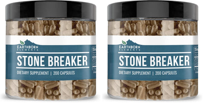 Earthborn Elements Chanca Piedra (Stone Breaker) 200 Capsules – Pack of 2 | Pure & Undiluted