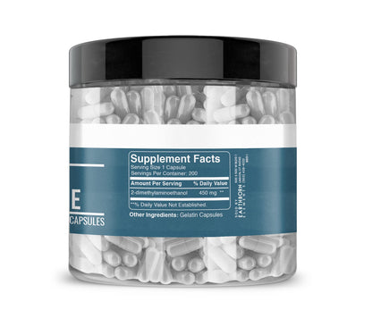 Earthborn Elements DMAE Bitartrate 200 Capsules – Pure, Additive-Free