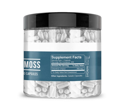 Earthborn Elements Irish Sea Moss 200 Capsules – Pure & Undiluted, No Additives