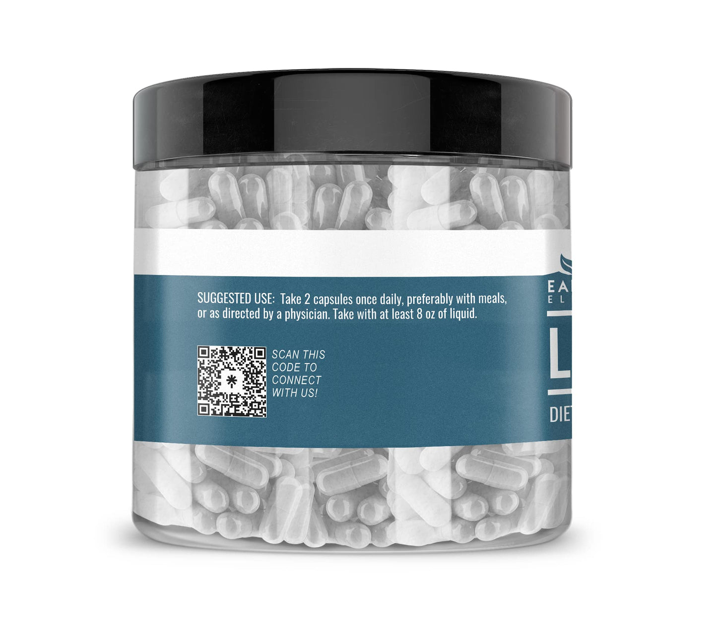 Earthborn Elements L-Glutamine 200 Capsules – Pure & Undiluted, No Additives