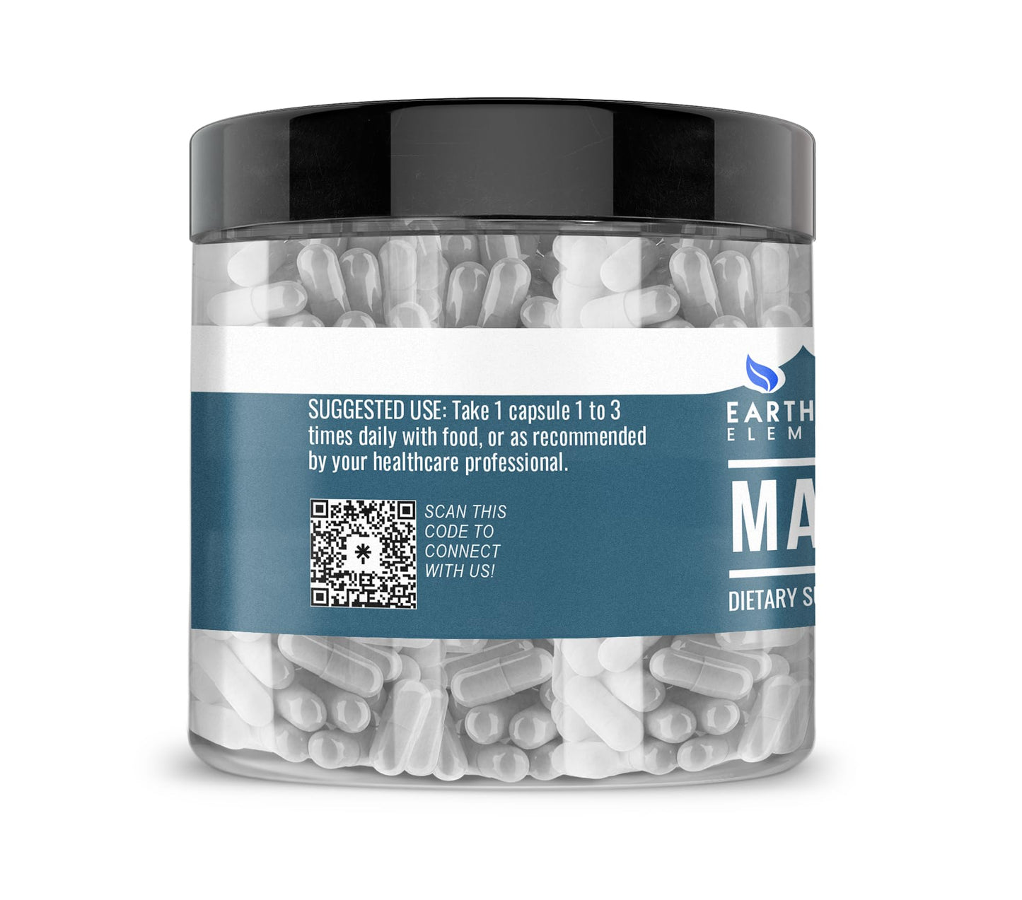 Earthborn Elements Malic Acid 200 Capsules - Pure & Undiluted