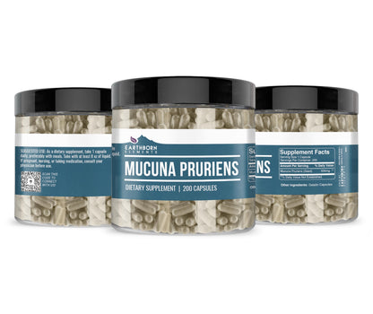 Earthborn Elements Mucuna Pruriens Extract – 200 Capsules, No Additives