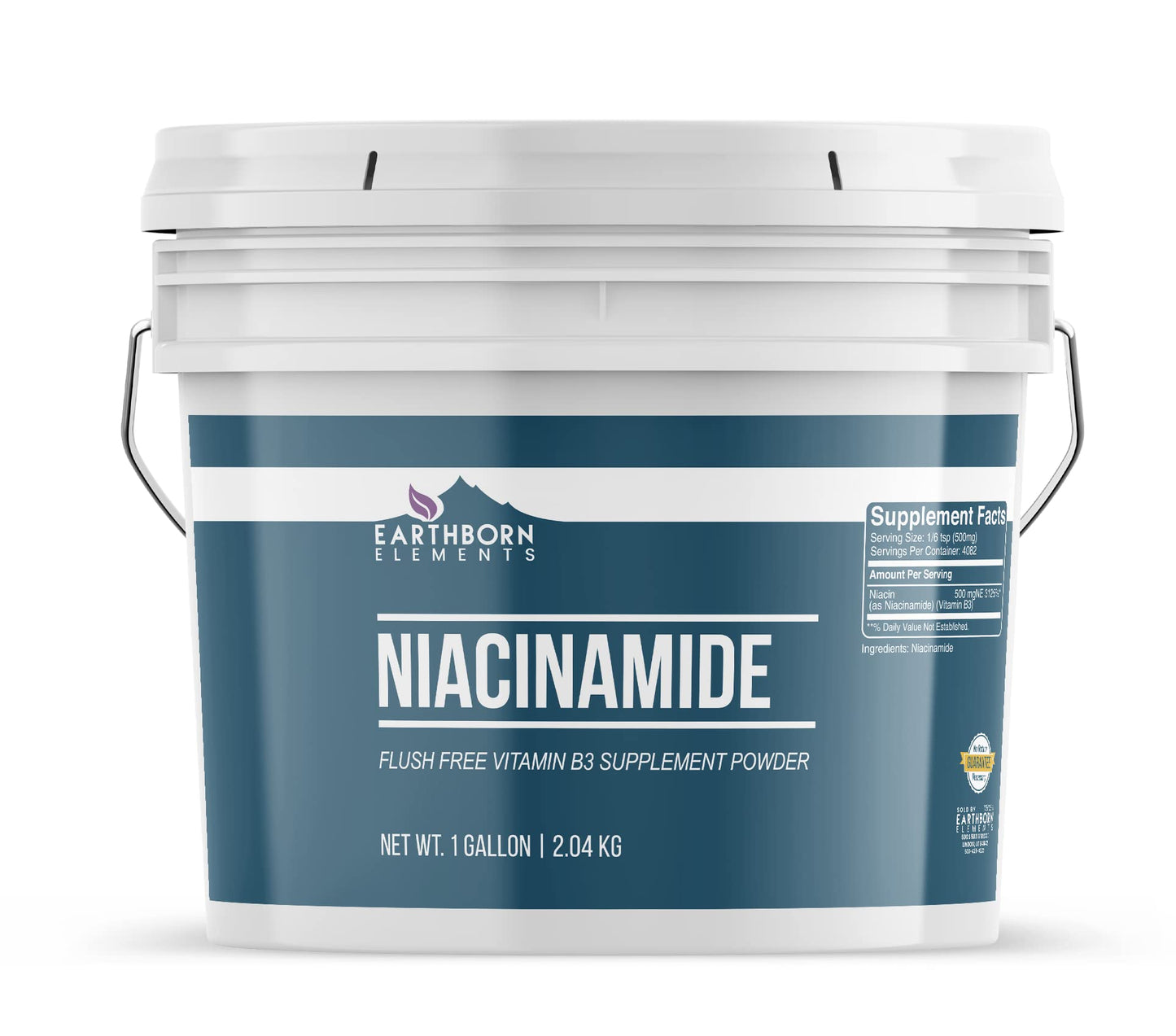 Earthborn Elements Niacinamide 1 Gallon – Flush Free Vitamin B3 Powder
