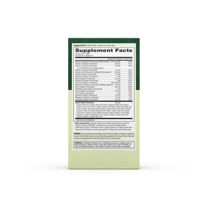 EarthFirst Organic Men’s Multi – Daily Whole-Food Multivitamin, 60 Count, Energy & Immune Support