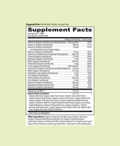 EarthFirst Organic Once Daily Multivitamin for Men 50+ - 60 Count