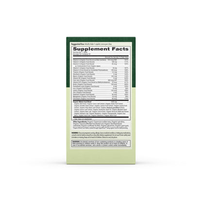 EarthFirst Organic Women’s Multivitamin – 60 Count with Iron & B12