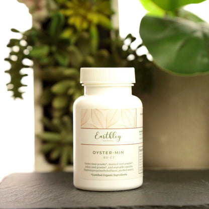 Earthley Wellness Oyster-Min Capsules – Natural Zinc & Mineral Supplement for Immune Support, Mood & Energy (56 Servings)