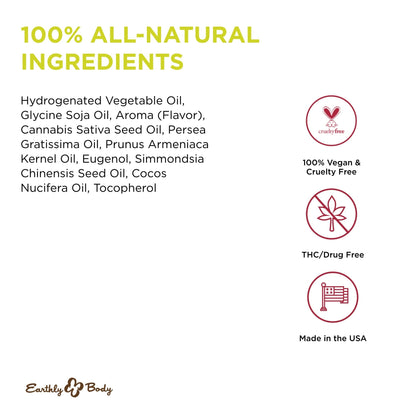 Earthly Body Edible Massage Candle Banana – 4 oz | 3-in-1 Massage Oil