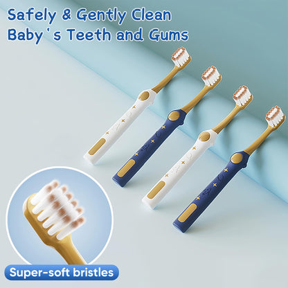 EASICUTI Extra Soft Toddler Toothbrushes 8 Pack - Space Theme Kids Toothbrushes for Ages 2-12 | Baby Toothbrush 12 Months+