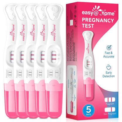 Easy@Home 5-Count Pregnancy Test Sticks – Early Detection & Easy Use