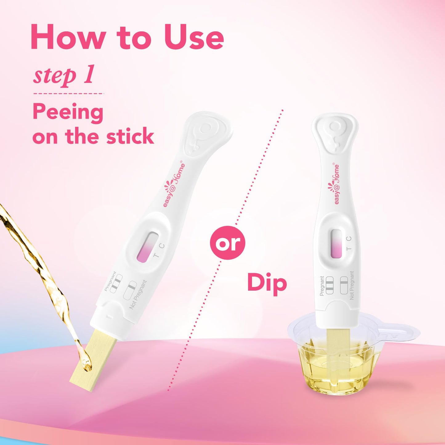 Easy@Home 5-Count Pregnancy Test Sticks – Early Detection & Easy Use