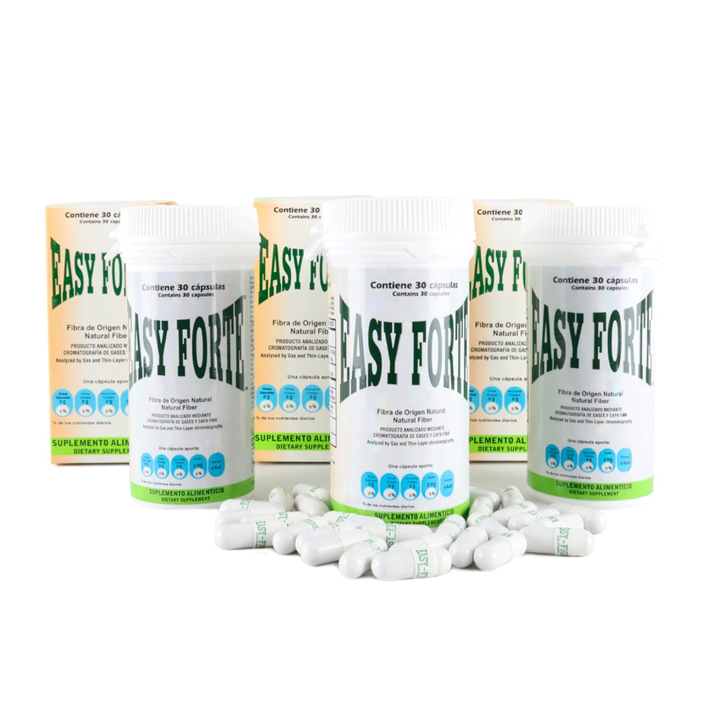 Easy Forte by Easy Figure | 3-Pack Natural Fiber Capsules for Digestive Comfort | 90 Count