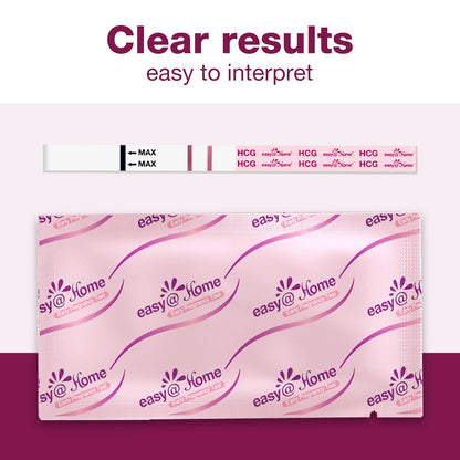 Easy@Home 40 Pack Pregnancy Test Strips Kit - HCG Early Detection | EZW1-S:40