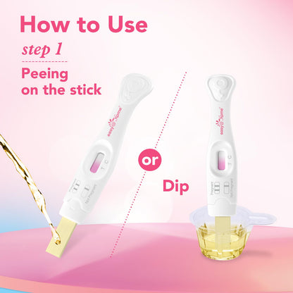 Easy@Home 9 Count Pregnancy Tests – 3 Early Detection Sticks & 6 Precise Test Strips, Instant Readings