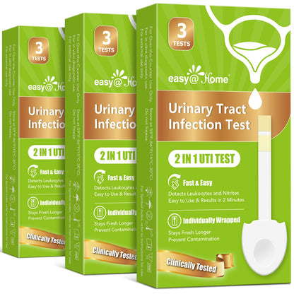 Easy@Home UTI Test Kit – Women’s UTI Strips (9 Pack) Leukocytes & Nitrites, OTC