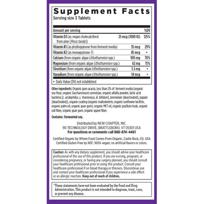New Chapter Calcium Supplement - Organic Plant Calcium for Bone Strength (180 Count)