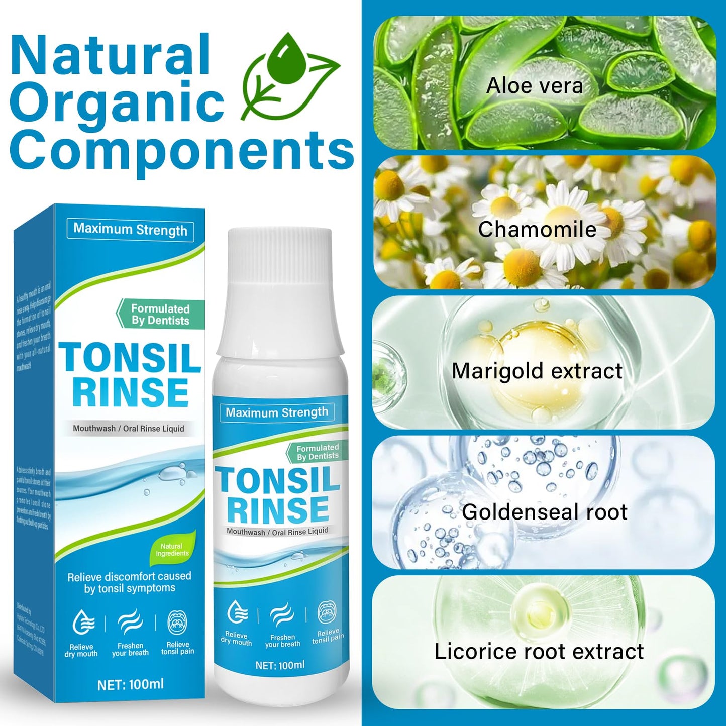 Tonsil Stone Mouthwash - Removes Stones, Relieves Bad Breath & Dry Mouth