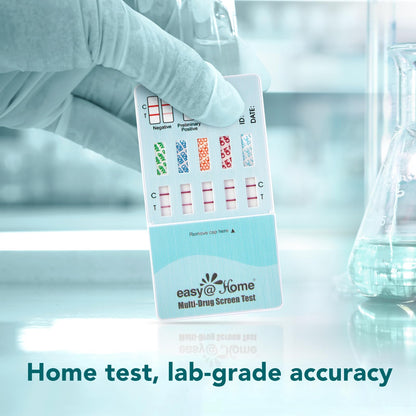 Easy@Home 5-Panel Urine Drug Test Kit (5 Pack) – THC/Marijuana, Cocaine, OPI, AMP, BZO – At-Home Test – 5 Minute Results EDOAP-754