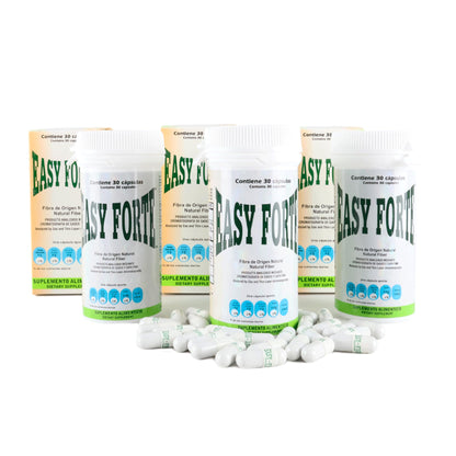 Easy Forte by Easy Figure | 3-Pack Natural Fiber Capsules for Digestive Comfort | 90 Count