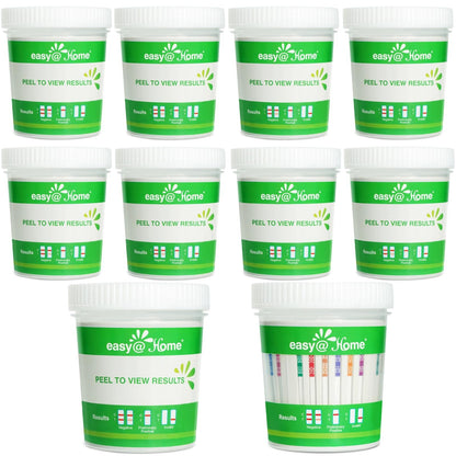Easy@Home Drug Test Cup – 14-Metabolite Urine Test (10-Pack)