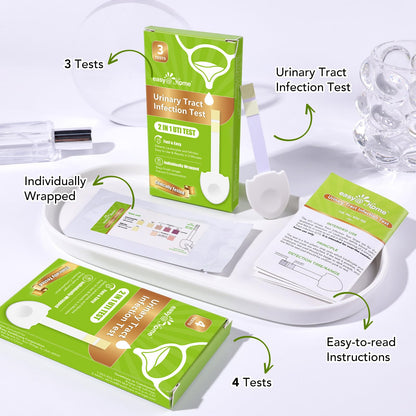 Easy@Home UTI Test Strips for Women – At-Home OTC Kit (Leukocytes & Nitrite)