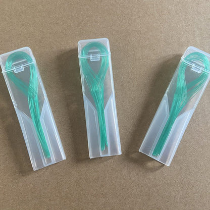 EasyHonor Dental Floss Threaders for Braces, Bridges & Implants – Green, 300 Count (6 Pack)