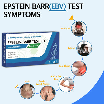Epstein-Barr (EBV) At-Home Test Kit — No Lab Visit | IgG to VCA & EBNA | Finger-Prick