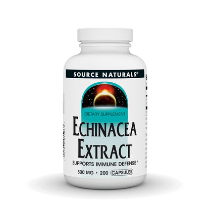 Source Naturals Echinacea Root Extract - Supports Immune Defense* - 500mg - 200 Capsules