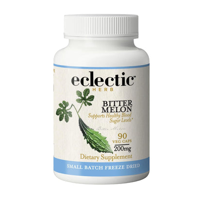 Eclectic Institute Bitter Melon 90 CT | Raw Freeze-Dried 200 mg | Non-GMO, Vegan
