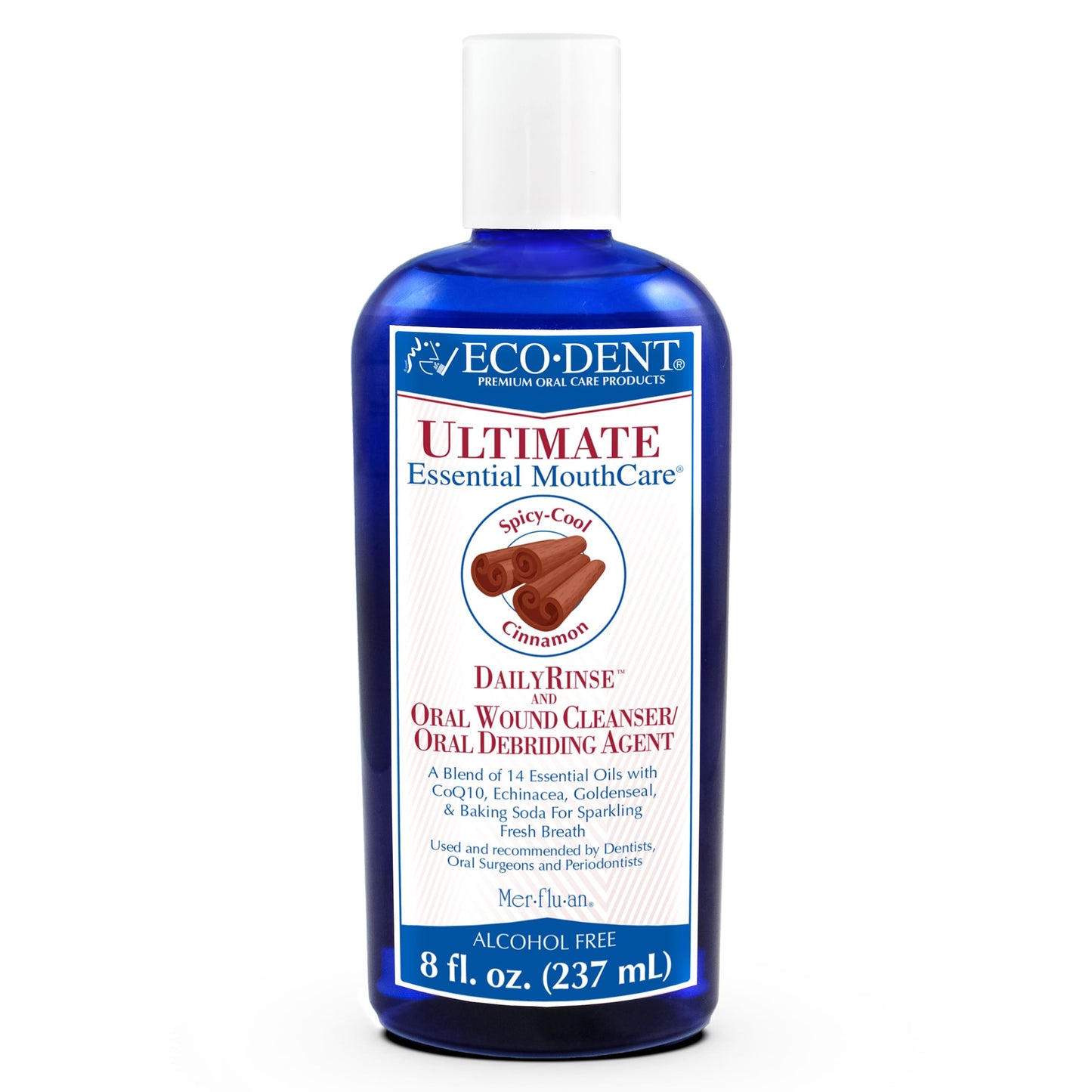 Eco-Dent Alcohol-Free Mouthwash | Cinnamon & Mint | Essential MouthCare