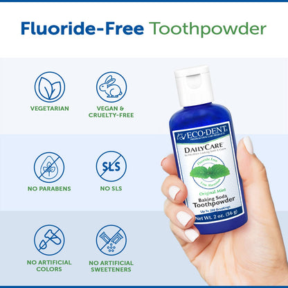 Eco-Dent Oral Care Bundle: Baking Soda Tooth Powder & Mouthwash, 2-Piece