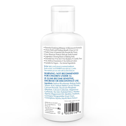 Eco-Dent ExtraBrite Baking Soda Toothpowder – Fluoride-Free Mint Whitening (Pack of 3)