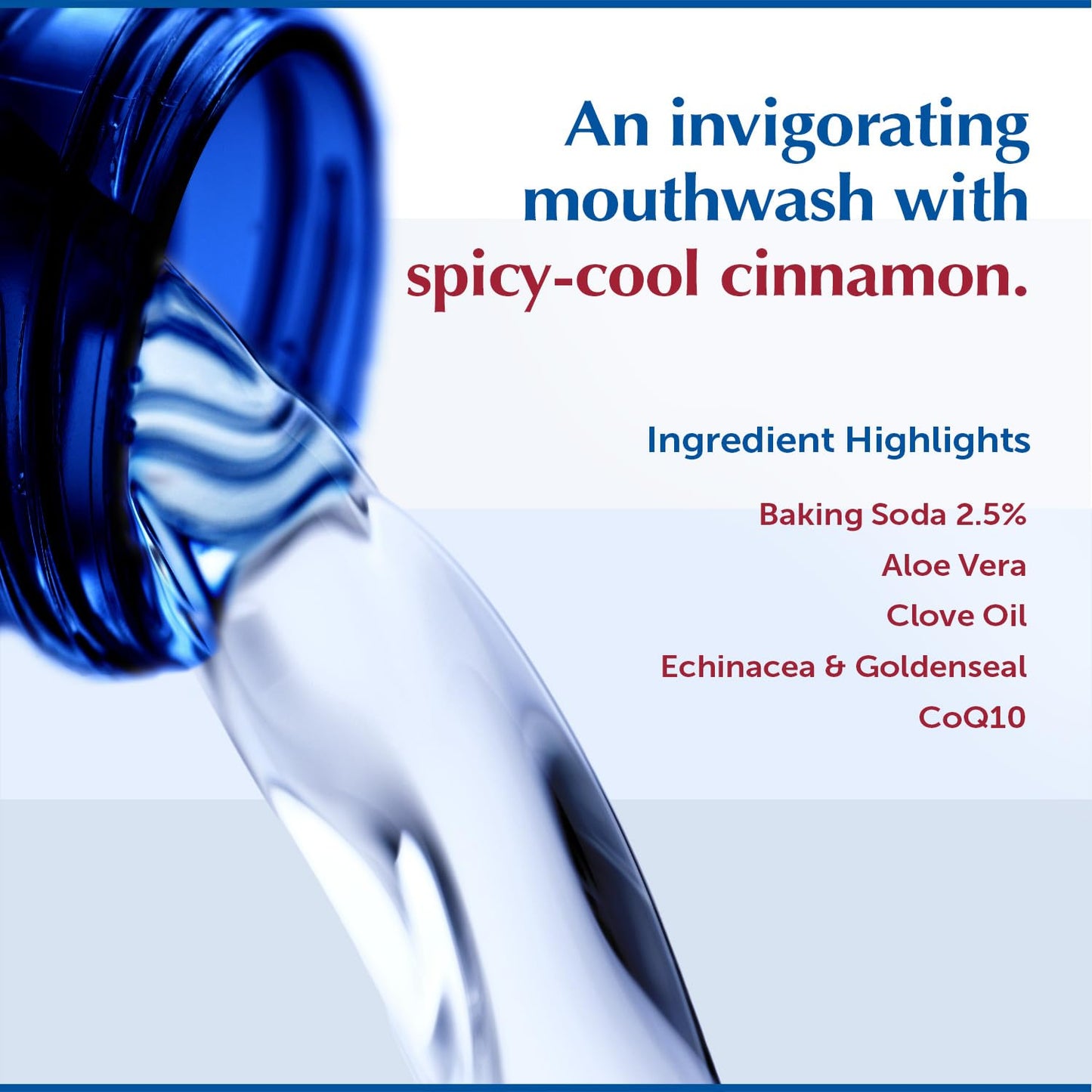 Eco-Dent Alcohol-Free Cinnamon Mouthwash – Ultimate Essential MouthCare (8 Fl Oz x 2)