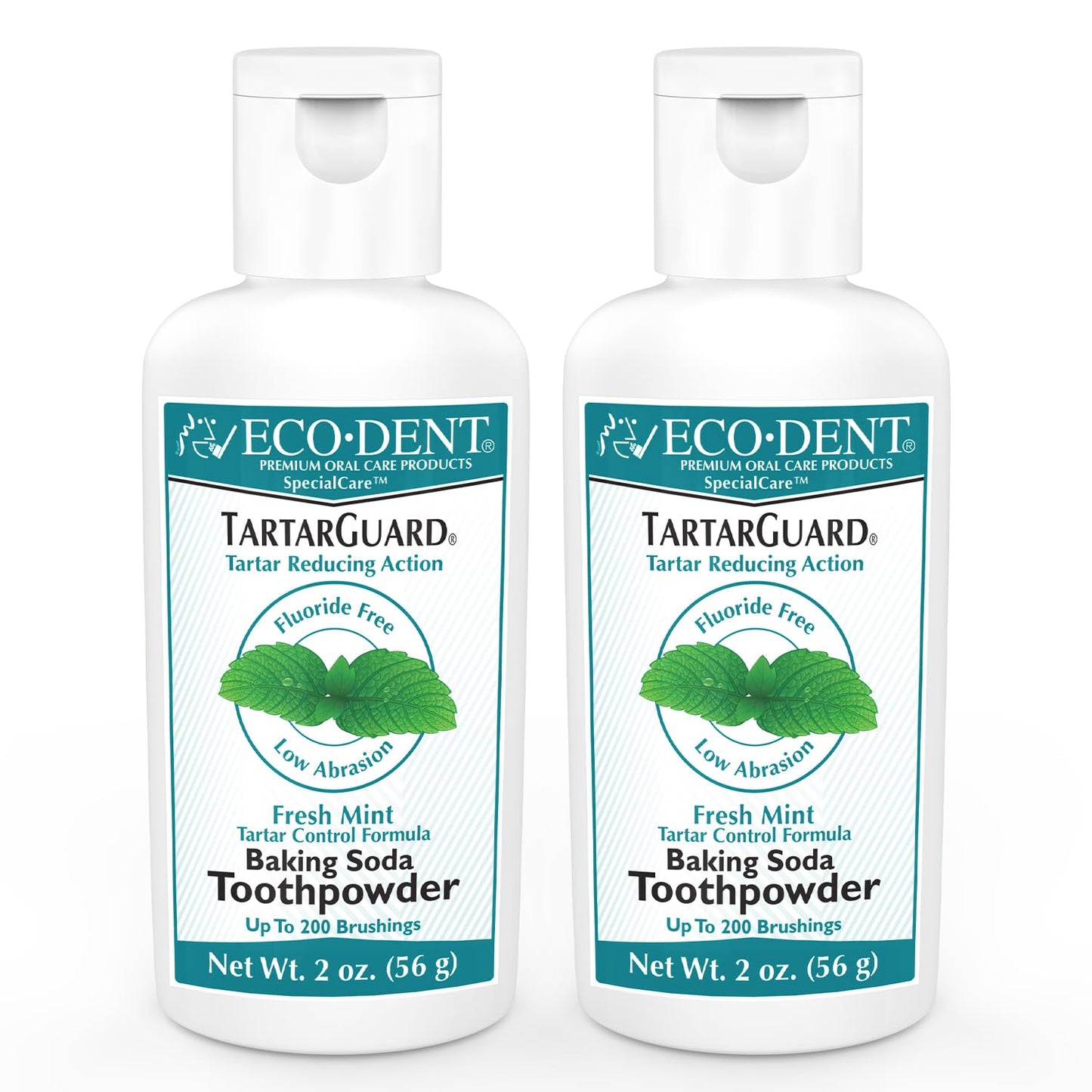 Eco-Dent TartarGuard Tooth Powder – Enzymatic Tartar Control, SLS/Fluoride Free