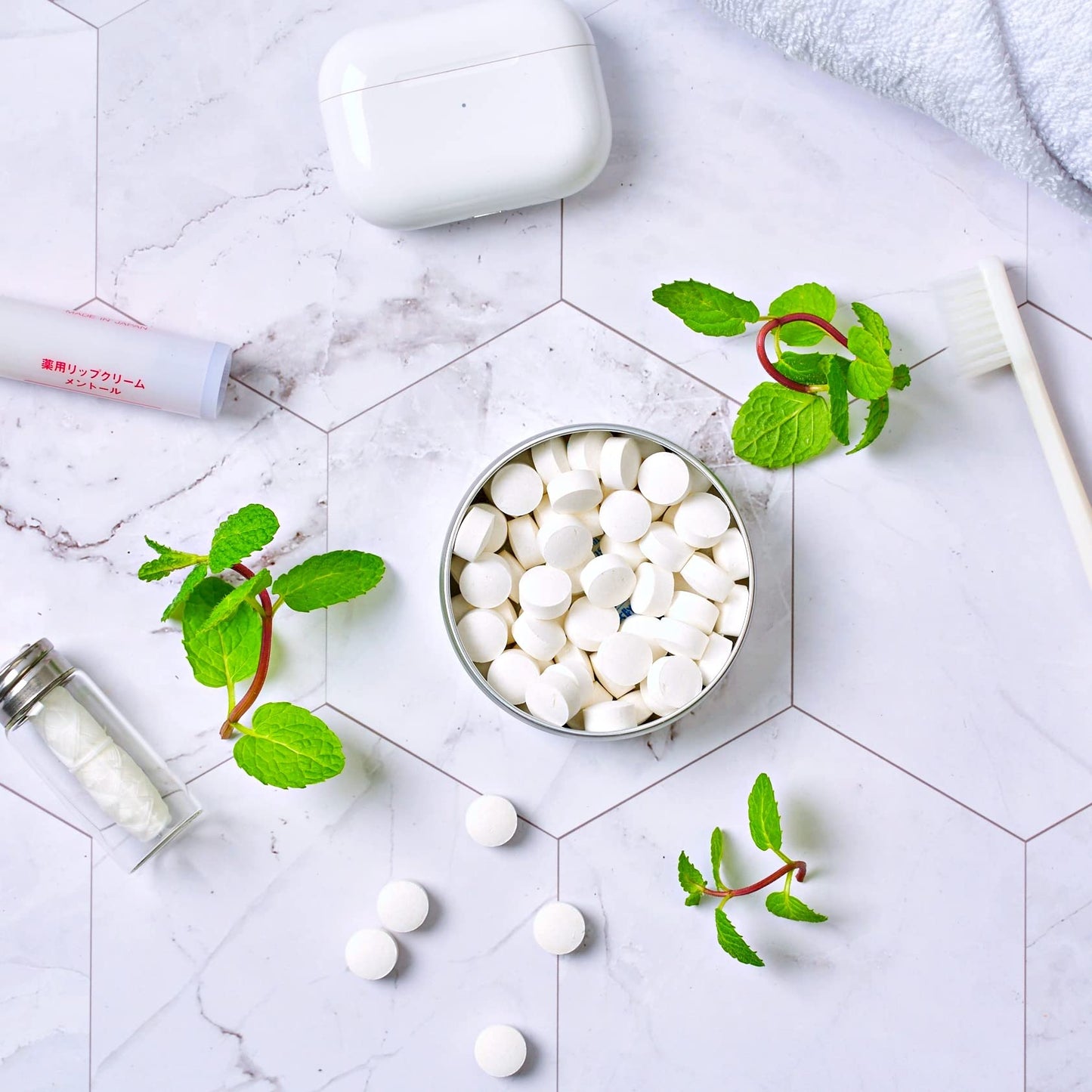 Chewable Fluoride Toothpaste Tablets - 150 Pack | Travel Size, Eco Friendly Vegan Dental Tabs, Peppermint