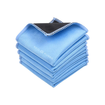 Eco-Fused 5-Pack Microfiber Cleaning Cloths – Double-Sided, Scratch-Free for Screens