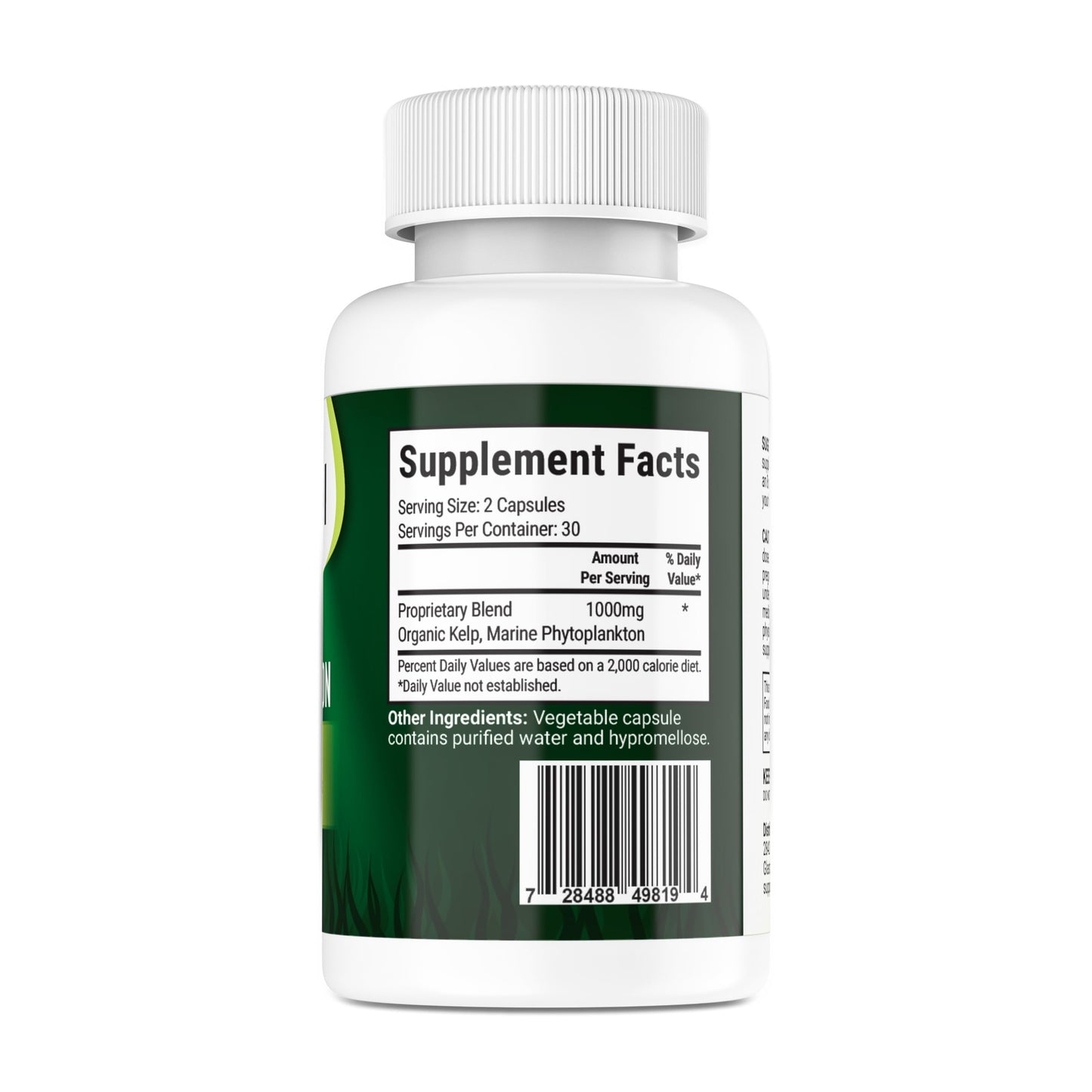 Marine Phytoplankton Omega-3 Supplement – Plant-Based Algae Capsules | 1,000mg | 60 Vegan Capsules