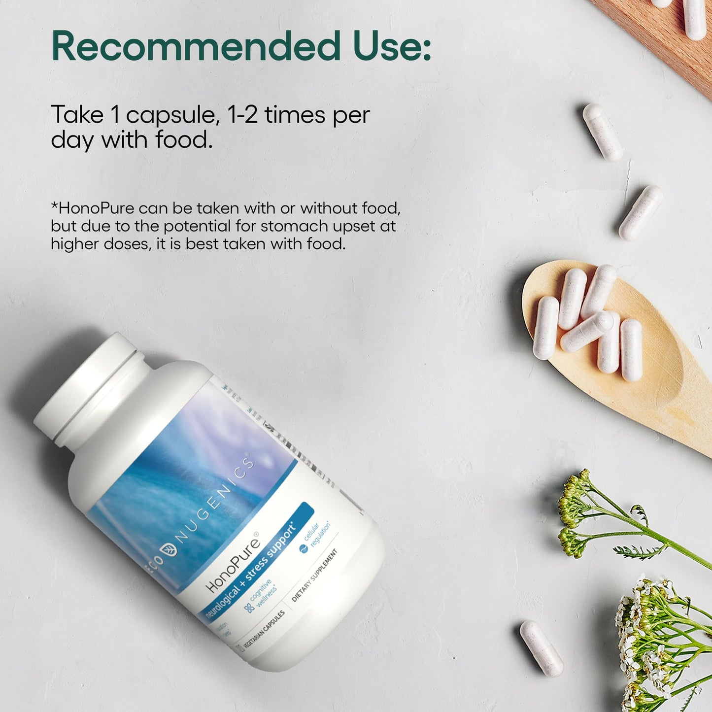 EcoNugenics HonoPure – 120 Capsules | 98% Pure Honokiol for Cellular & Cognitive Support