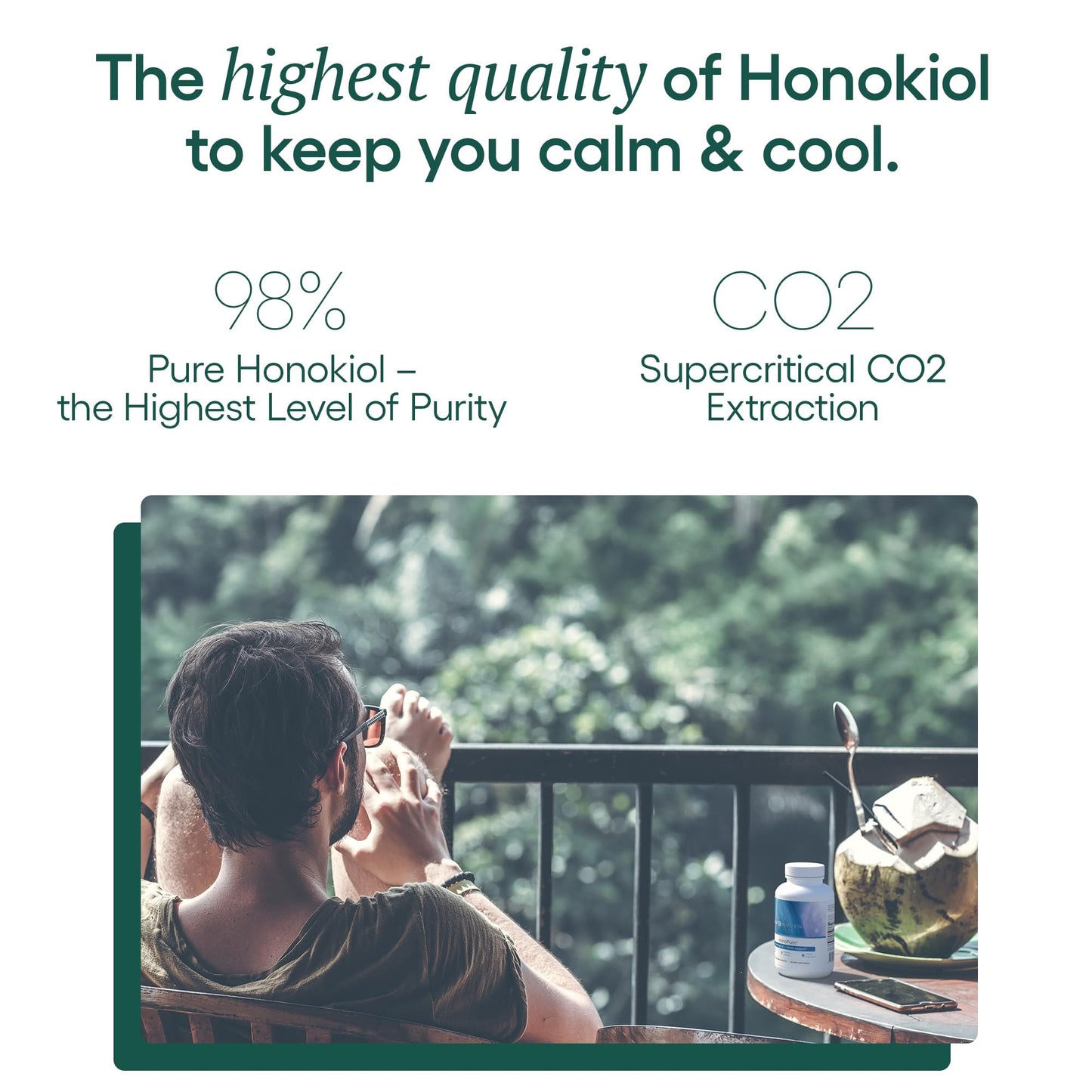 EcoNugenics HonoPure – 120 Capsules | 98% Pure Honokiol for Cellular & Cognitive Support