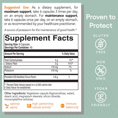 EcoNugenics PectaSol MCP – 270 Capsules for Total-Body Health & Immune Support