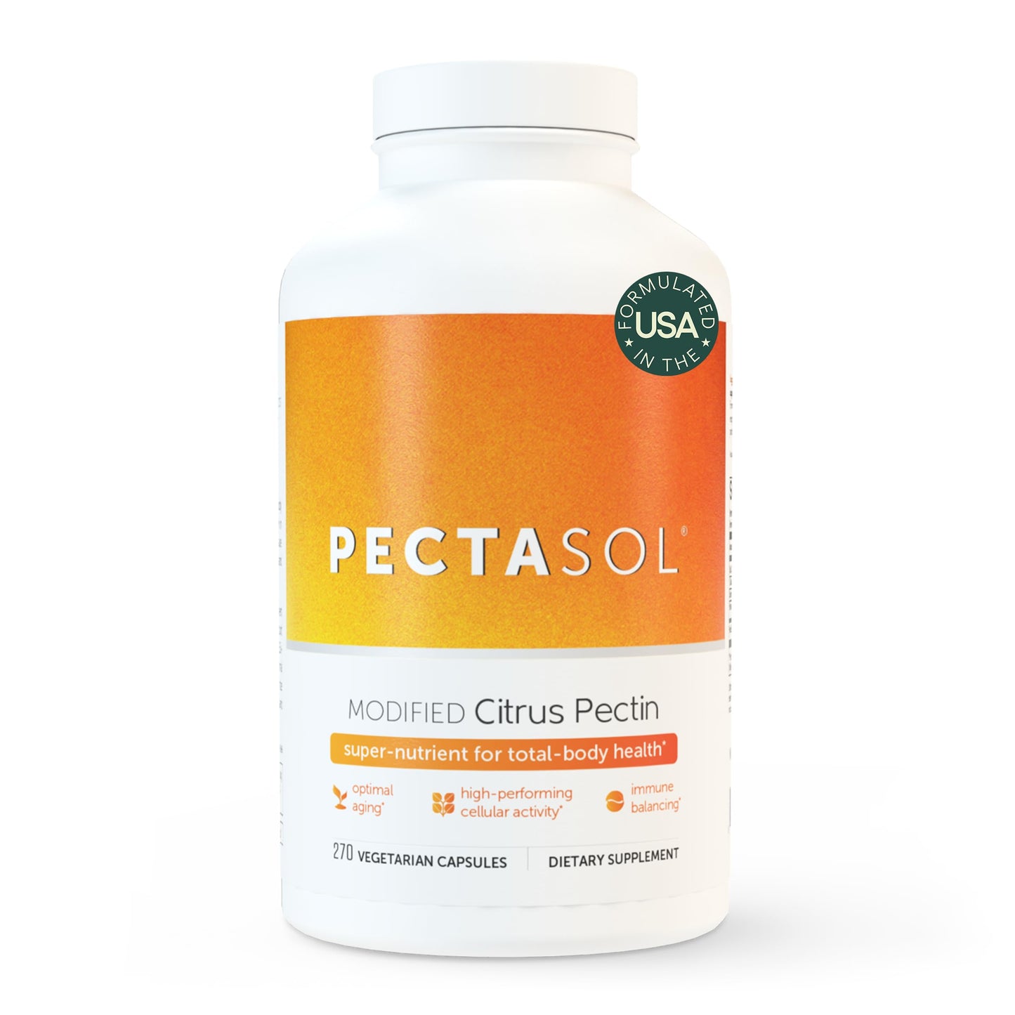EcoNugenics PectaSol MCP – 270 Capsules for Total-Body Health & Immune Support