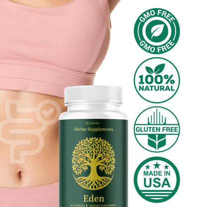 (5 Pack) Eden Capsules | All Natural Daily Wellness Support - 300 Capsules