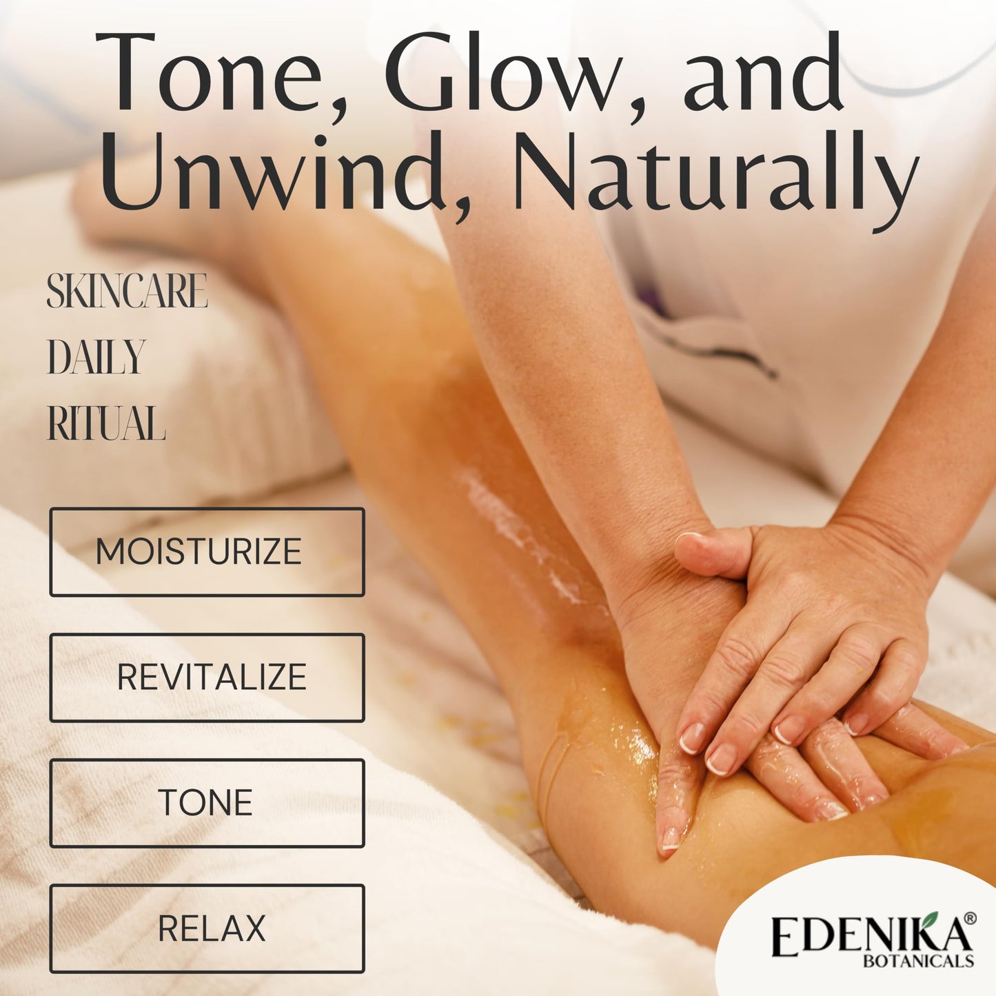 Edenika Botanicals Anti-Cellulite Massage Oil – Grapeseed Oil, Retinol & Plant Stem Cells (2-Pack)