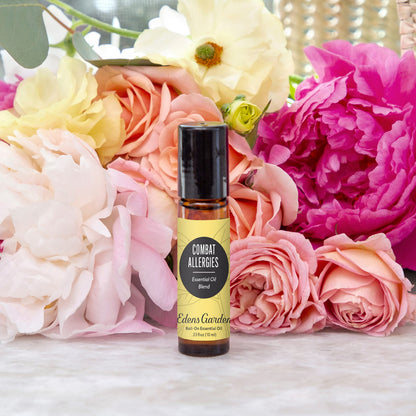 Edens Garden Combat Allergies Essential Oil Roll-On Blend 10 ml – Pre-Diluted, Kid Safe