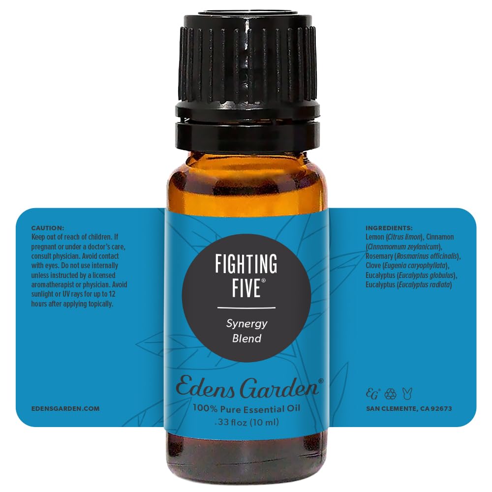 Edens Garden Fighting Five Essential Oil Blend – 10 ml, 100% Pure, Premium Grade