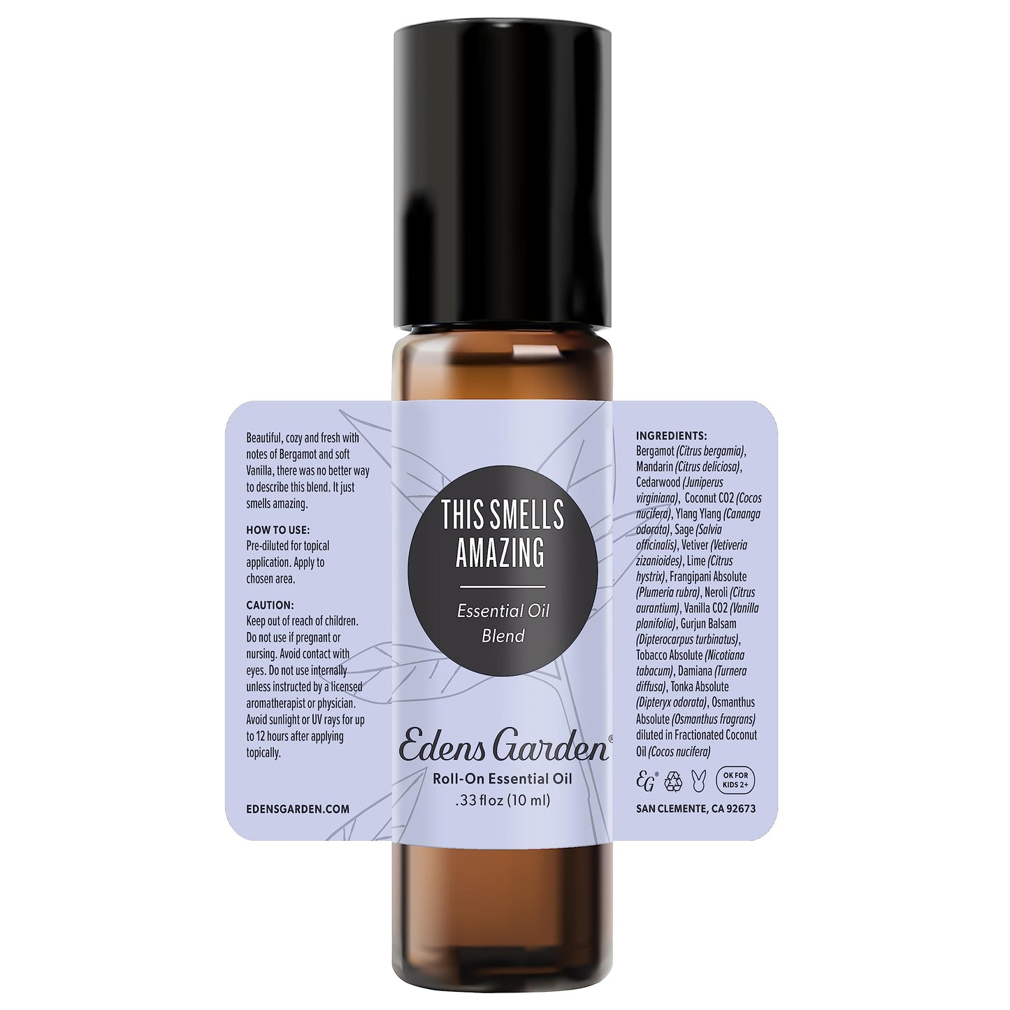 Edens Garden This Smells Amazing Essential Oil Roll-On – 10 ml, Pure & Natural